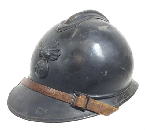 Lot - WWI French Adrian Casque Army Infantry Helmet