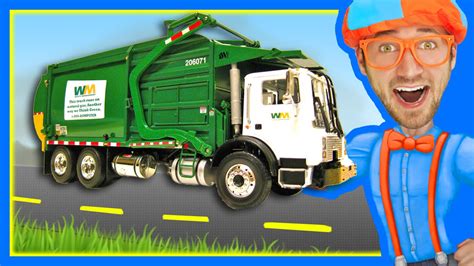 Garbage Trucks for Children with Blippi | Learn About Recycling - YouTube