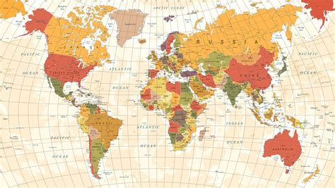 Poner a prueba o probar El diseño Banco mapa mundi retro cubierta ...