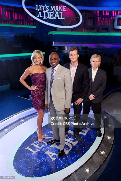 CBS' Let's Make A Deal cast Model Tiffany Coyne, from left Host Wayne... News Photo - Getty Images