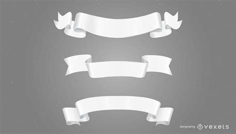 White Paper Banners Vector Download