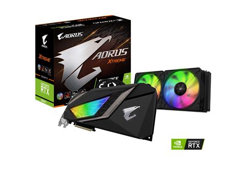 GIGABYTE AORUS GeForce RTX 2080 Ti Xtreme WATERFORCE 11G Graphics Card, 240mm AIO with RGB Fans ...