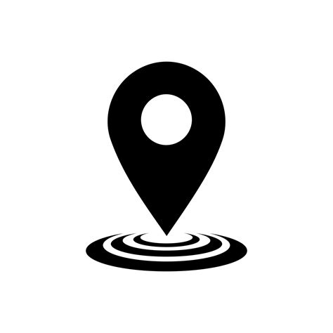 GPS icon vector logo design. Map pointer icon. Pin location symbol ...