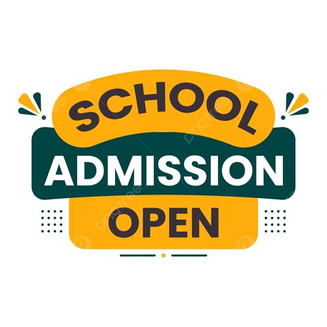 School Admission Open Text Promotional Banner, Transparent Admission ...