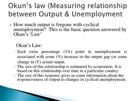 Addendum to lecture 4 okun's law