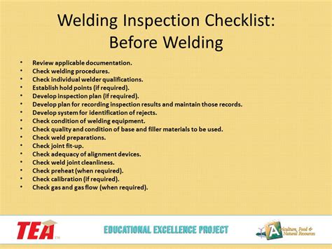 Welding Inspection Checklist Forms | peacecommission.kdsg.gov.ng
