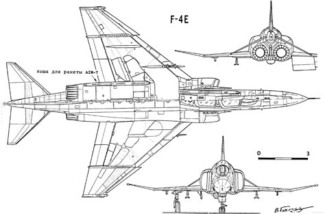 Phantom, Blueprints, Technical drawing