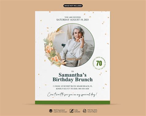 Birthday Brunch Invitation on Behance