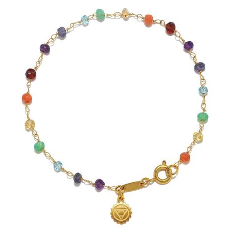 Satya Jewelry Beaded Chakra Bracelet in Throat - Organic Bunny