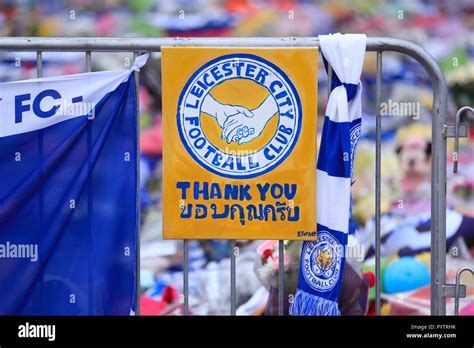 Tributes at Leicester City Football Club Stock Photo - Alamy