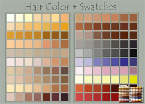Hair Color + Swatches by DeviantNep on DeviantArt