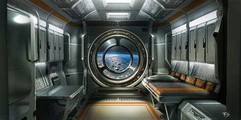 Ender’s Game Concept Art by Robert Simons | Spaceship interior, Game ...