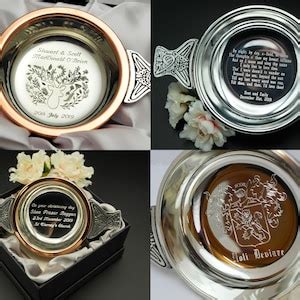 Scottish Wedding Gift Engraved Quaich Personalised Quaich Wedding Traditional Scottish Wedding ...