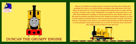 ET-Character Cards-Duncan the Grumpy Engine by MikeD57s on DeviantArt