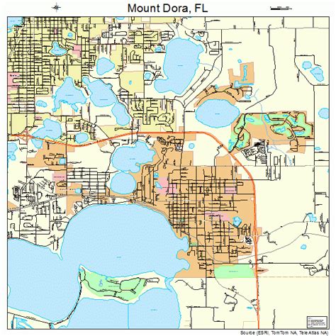 Mount Dora Florida Street Map 1247050