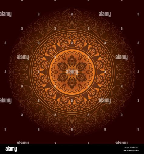 Brown vintage floral background Stock Vector Image & Art - Alamy