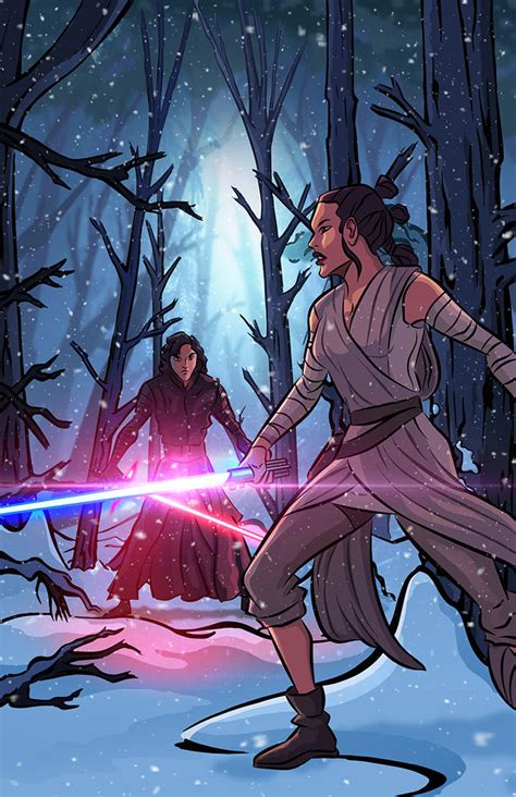 Star Wars - Rey vs Kylo Ren by DavidRabbitte on DeviantArt