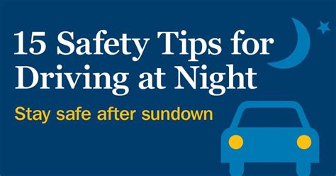 Night Driving Safety Tips | Safe driving tips, Driving tips, Night driving