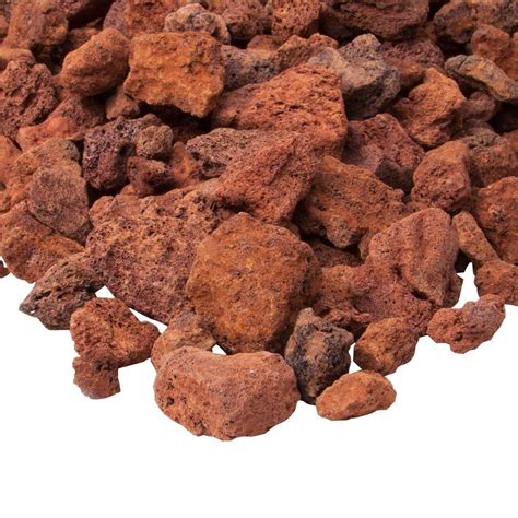 Real Flame Red Lava Rock-L10001-RDL - The Home Depot