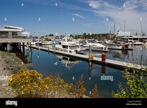 Marina and Waterfront Park Tacoma Washington State WA USA Stock Photo ...