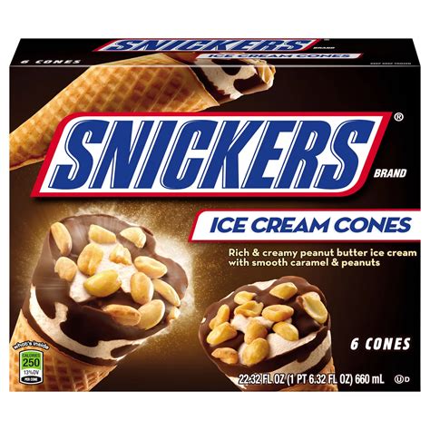 Snickers Ice Cream Cones - Shop Cones & Sandwiches at H-E-B