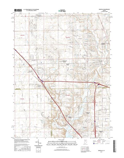 MyTopo Zionsville, Indiana USGS Quad Topo Map