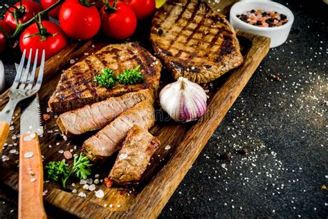 Grilled Meat, Bbq Beef Steak Stock Photo - Image of ingredient, beef: 131982230