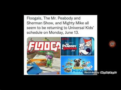 An update on the Universal Kids schedule? - YouTube