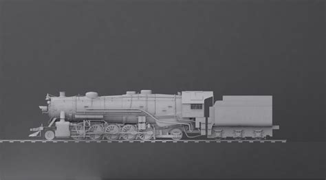 Steam locomotive side view by Cyberniee on DeviantArt