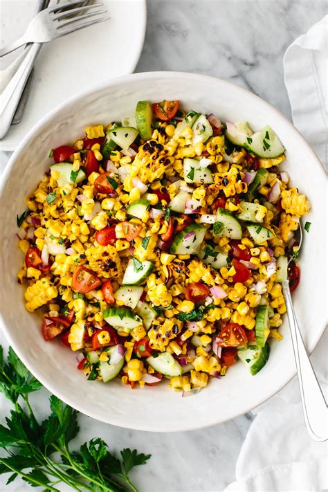 Fresh Corn Salad - Downshiftology