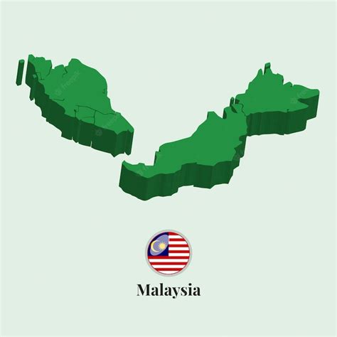 Premium Vector | 3D Map of Malaysia Vector illustration Stock Photos Designs