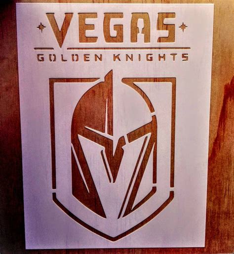 Vegas Golden Knights Stencil 9x12 - Etsy UK