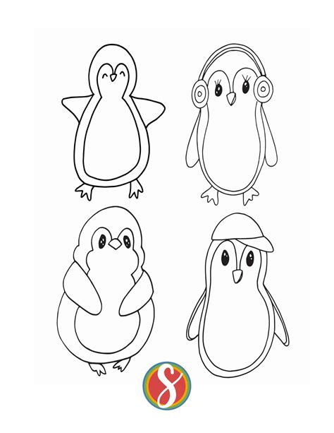 40 + Free Penguin Coloring Pages — Stevie Doodles