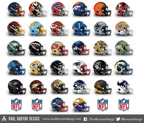 Designer gives all 32 NFL helmets a bold makeover | Diseño de casco ...