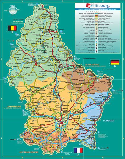 Maps of Luxembourg | Detailed map of Luxembourg in English | Tourist ...