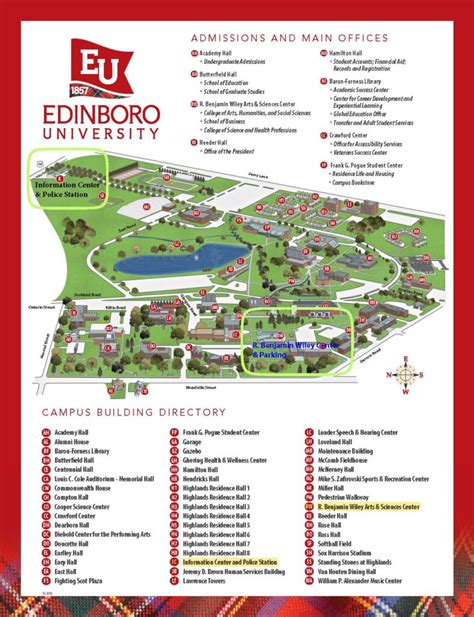 Edinboro University Campus Map - Gisele Ermentrude