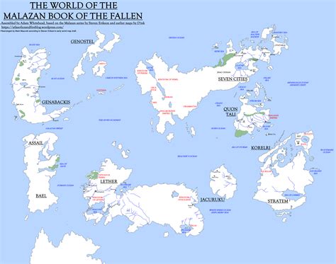 Malazan Book Of The Fallen World Map