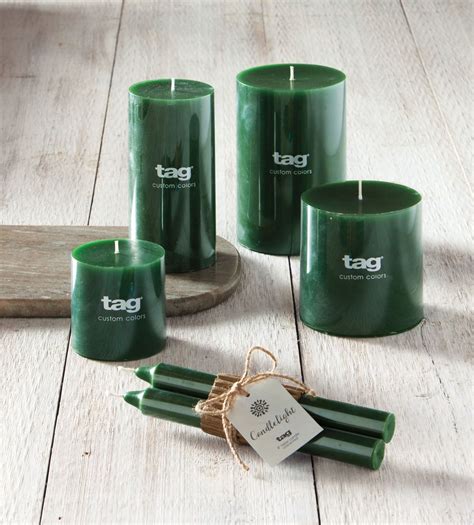 Custom Color Pillar Candles in Dark Green в 2024 г | Свеча