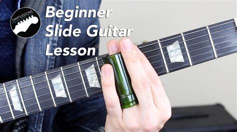 Super Beginner Slide Guitar Lesson in standard tuning. | Slide guitar ...