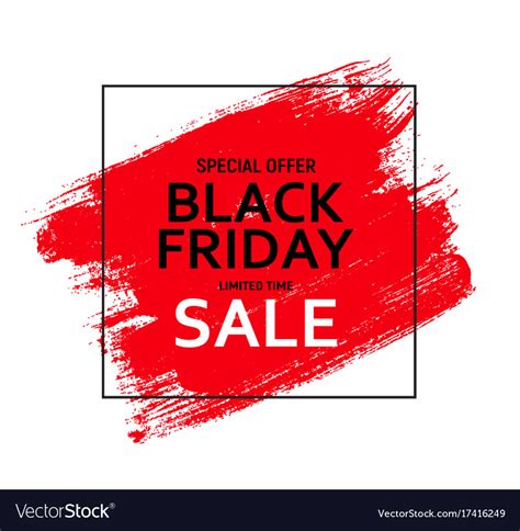 Black friday sale banner template Royalty Free Vector Image