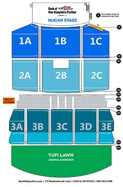 BankNH Pavilion :: Seating Chart