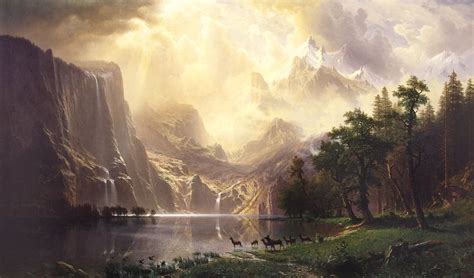 19th Century - Albert Bierstadt | Landscape artist, Landscape paintings, Albert bierstadt paintings