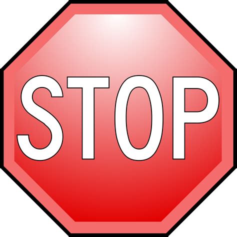 Hand Stop Sign Clipart 2 Gclipart Com - Riset