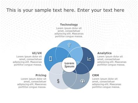 5 Circle Venn Diagram PowerPoint Template