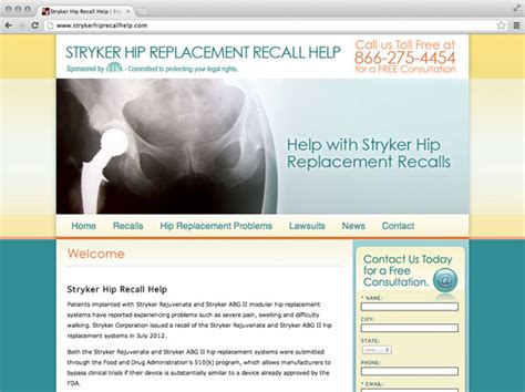 Stem Legal : Hissey Kientz Launches Stryker Hip Replacement Recall ...