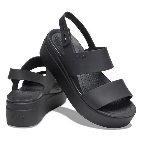 Crocs Brooklyn Low Wedge Black buy and offers on Dressinn