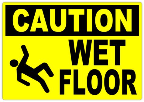 Caution Wet Floor Sign 101 | Caution Safety Sign Templates | Templates (Click on a Category ...