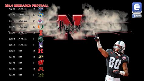 2014 Nebraska Huskers Football schedule desktop wallpaper edition | Nebraska huskers football ...