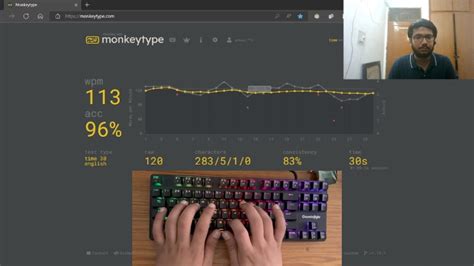 How Does Touch Typing 100 + Words Per Minute Look Like !! || Monkey ...