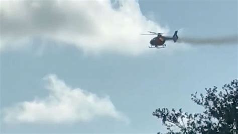 Fire rescue helicopter crashes in Florida, 2 hospitalized